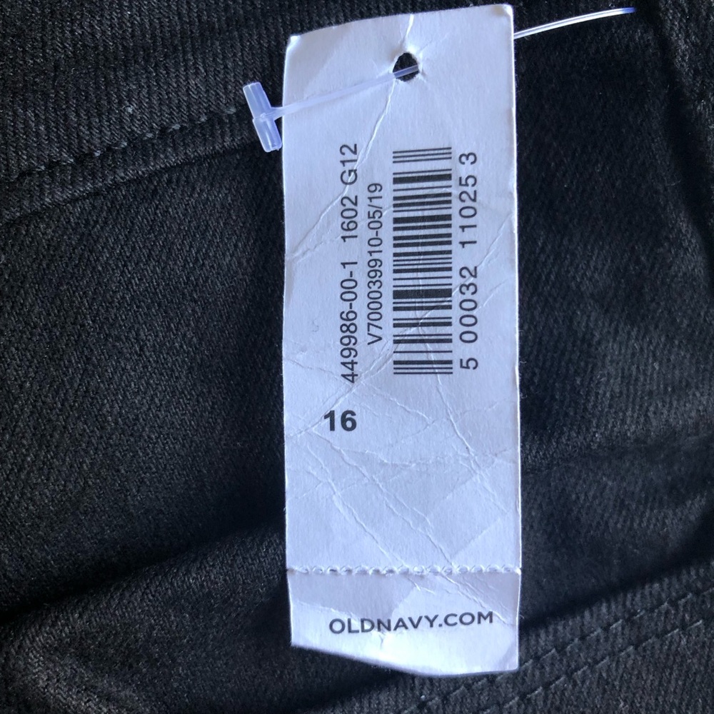 Old Navy Power Straight Black Jeans - Size 16 - Picture 6 of 6